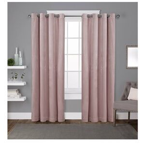 Light filtering Blush Pink Curtains 54"x96"